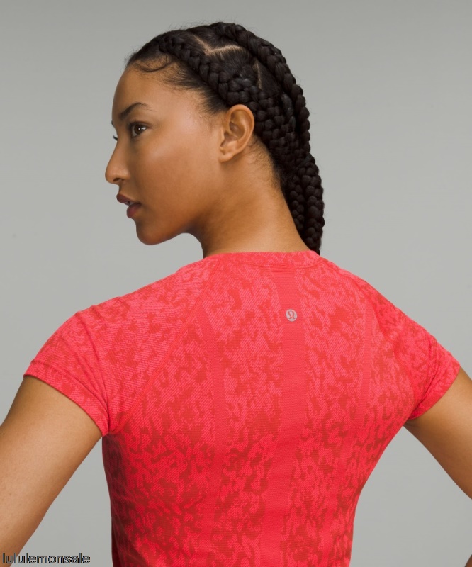 Lululemon Damen DELULU163 | Lululemon Deutschland Coverd Camo Swift Tech Kurzarmshirt 20